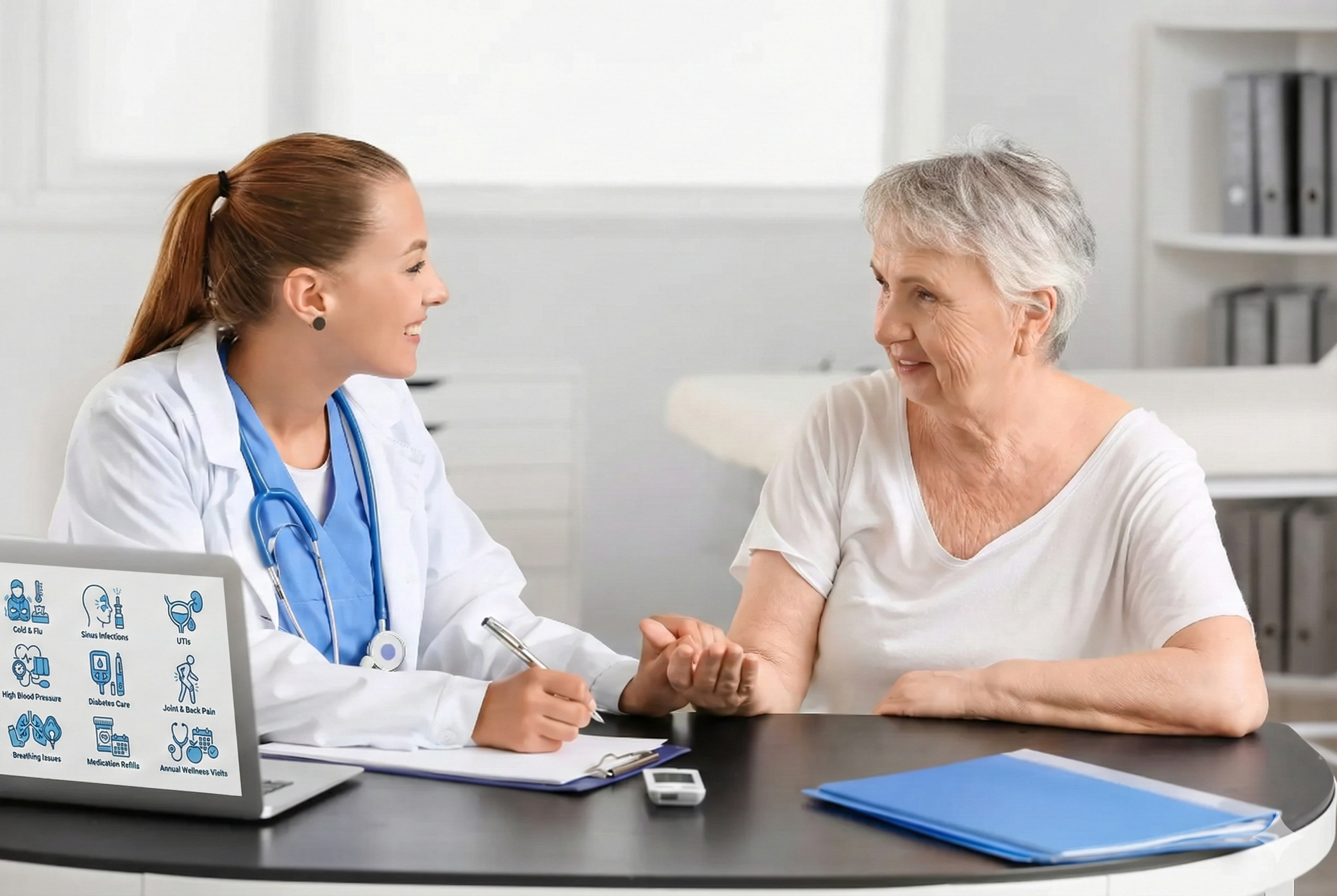 Doctor with Medicare patient